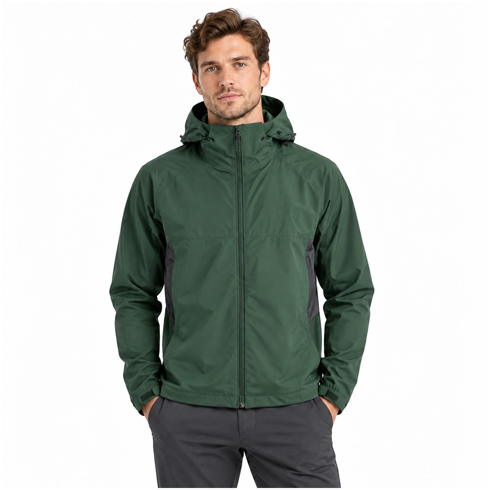 Куртка Adidas Terrex Outdoor Hooded Jacket — Dark Green / Grey