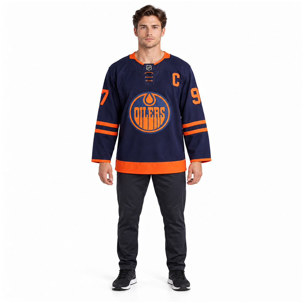 Джерси Adidas Edmonton Oilers Connor McDavid #97 Alternate Jersey (Navy Blue)
