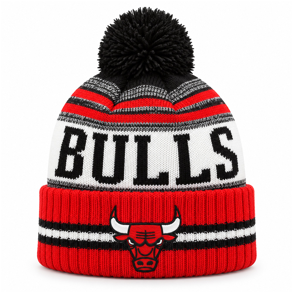 Шапка New Era Chicago Bulls NBA Classic Pom Knit
