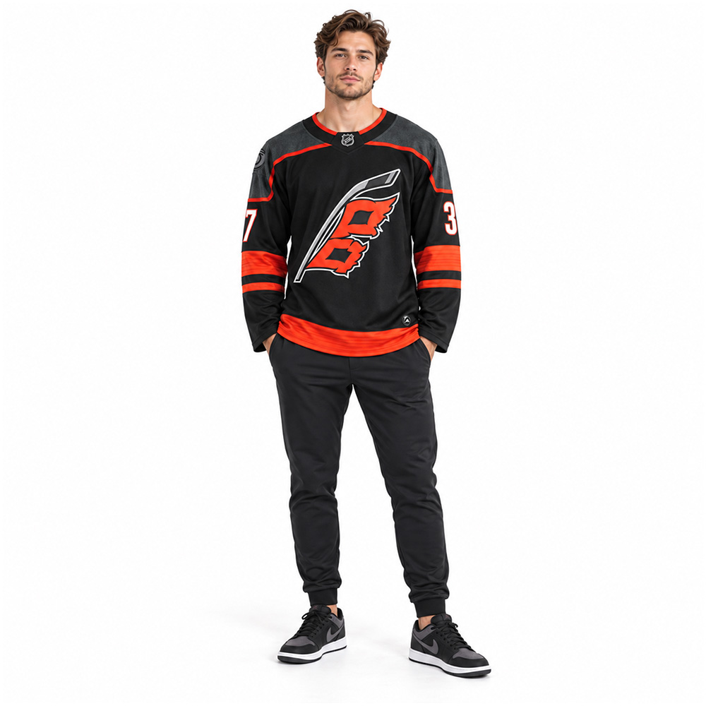 Джерси Adidas Carolina Hurricanes Andrei Svechnikov #37 — Black Alternate Hockey Jersey