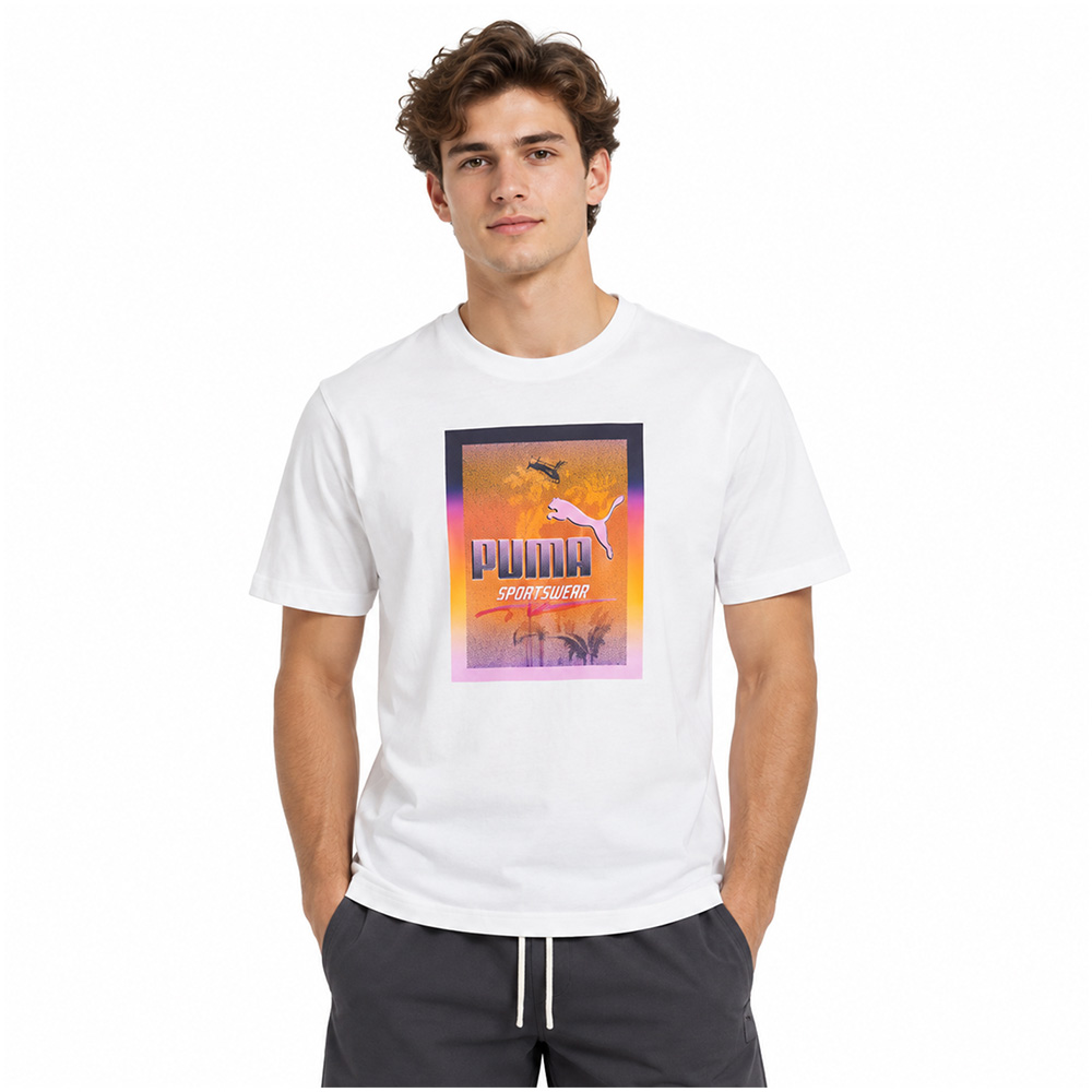 Футболка PUMA Sportswear Graphic Tee — White