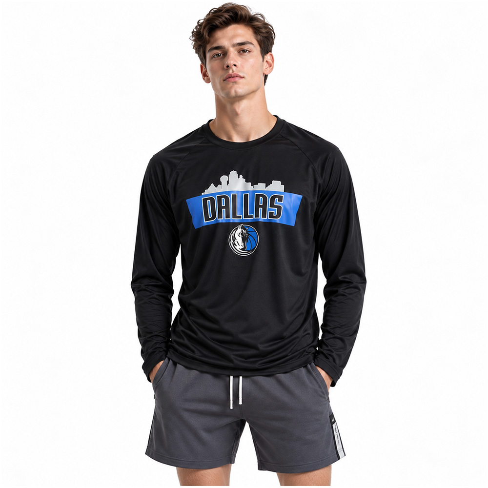 Лонгслив Dallas Mavericks Skyline Logo Long Sleeve