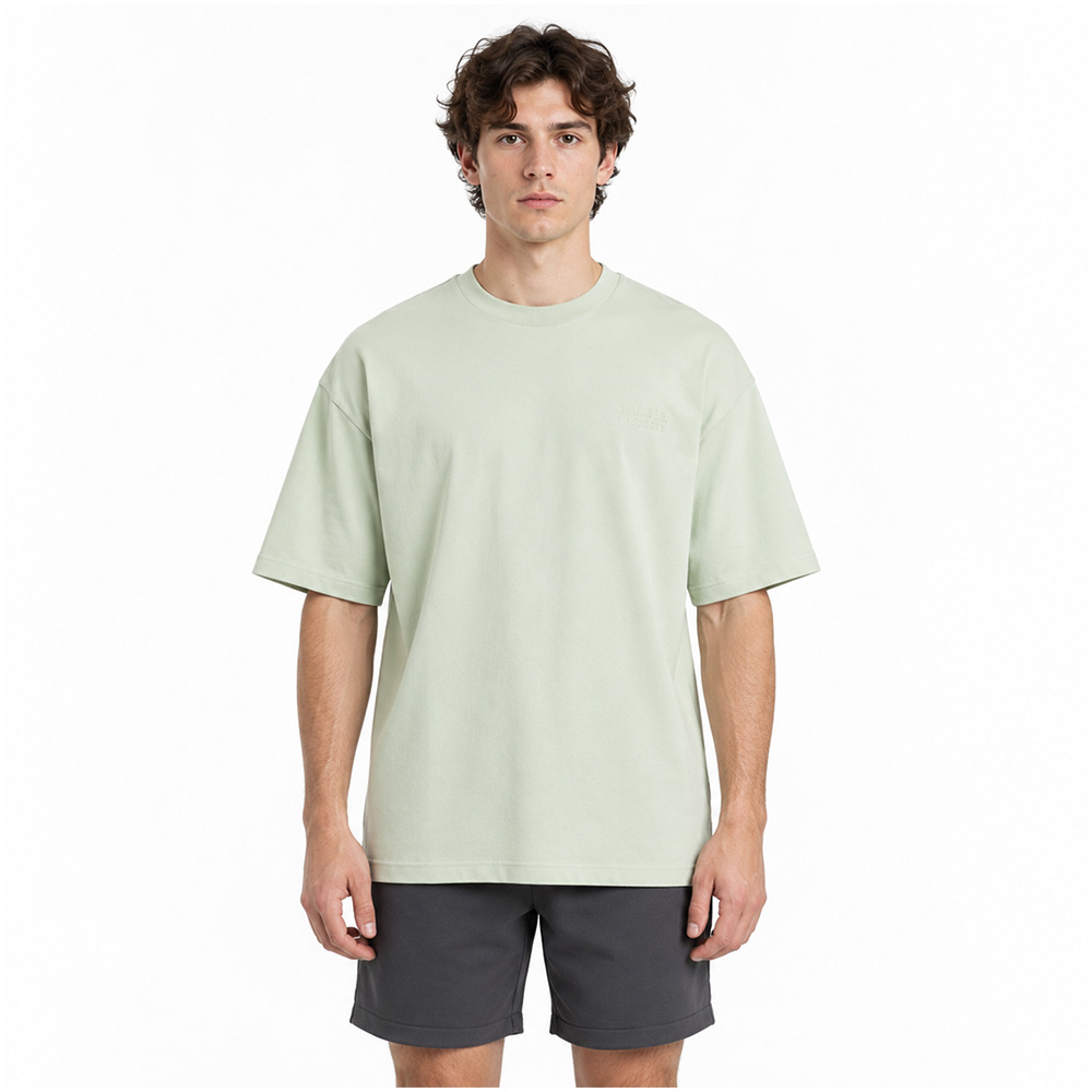 Футболка Adidas Oversized Minimal Logo Tee — Light Sage.
