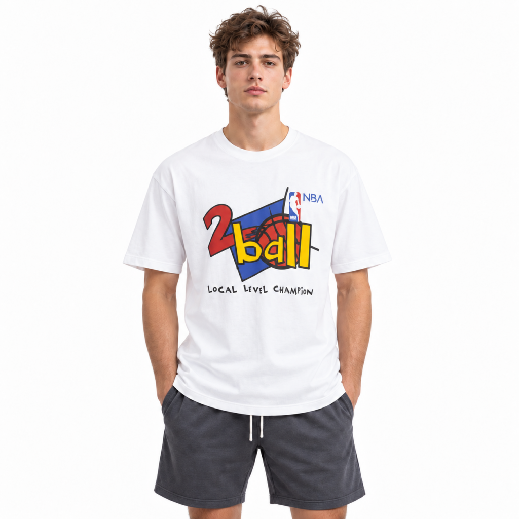 Футболка Spalding NBA 2Ball Local Level Champion T-Shirt — White